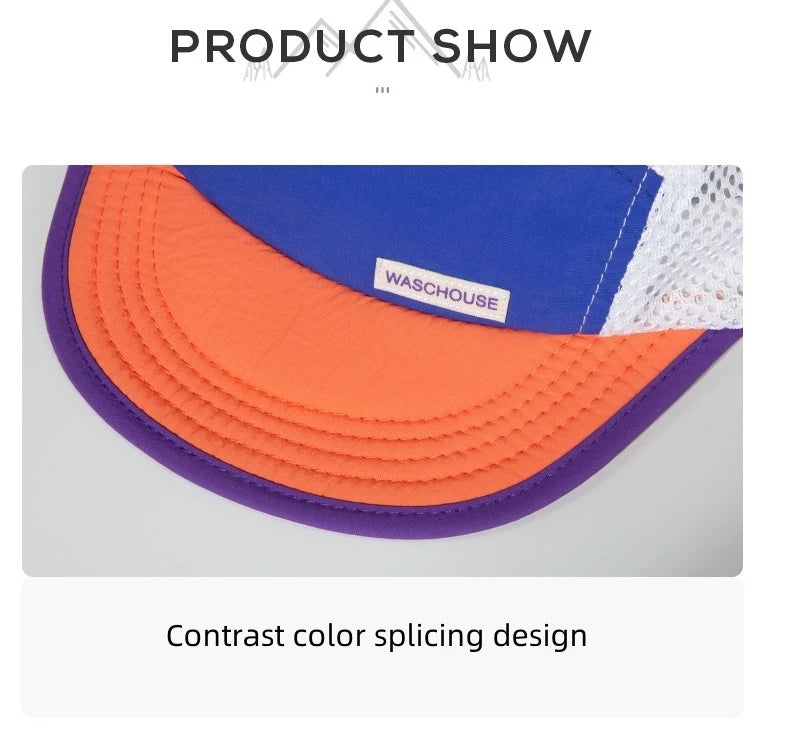 Ultralight Folding Running Caps Quick Dry Sun Visors Breathable Mesh MTB Cycling Hats Ultra Trail Marathon Outdoor Sports Caps